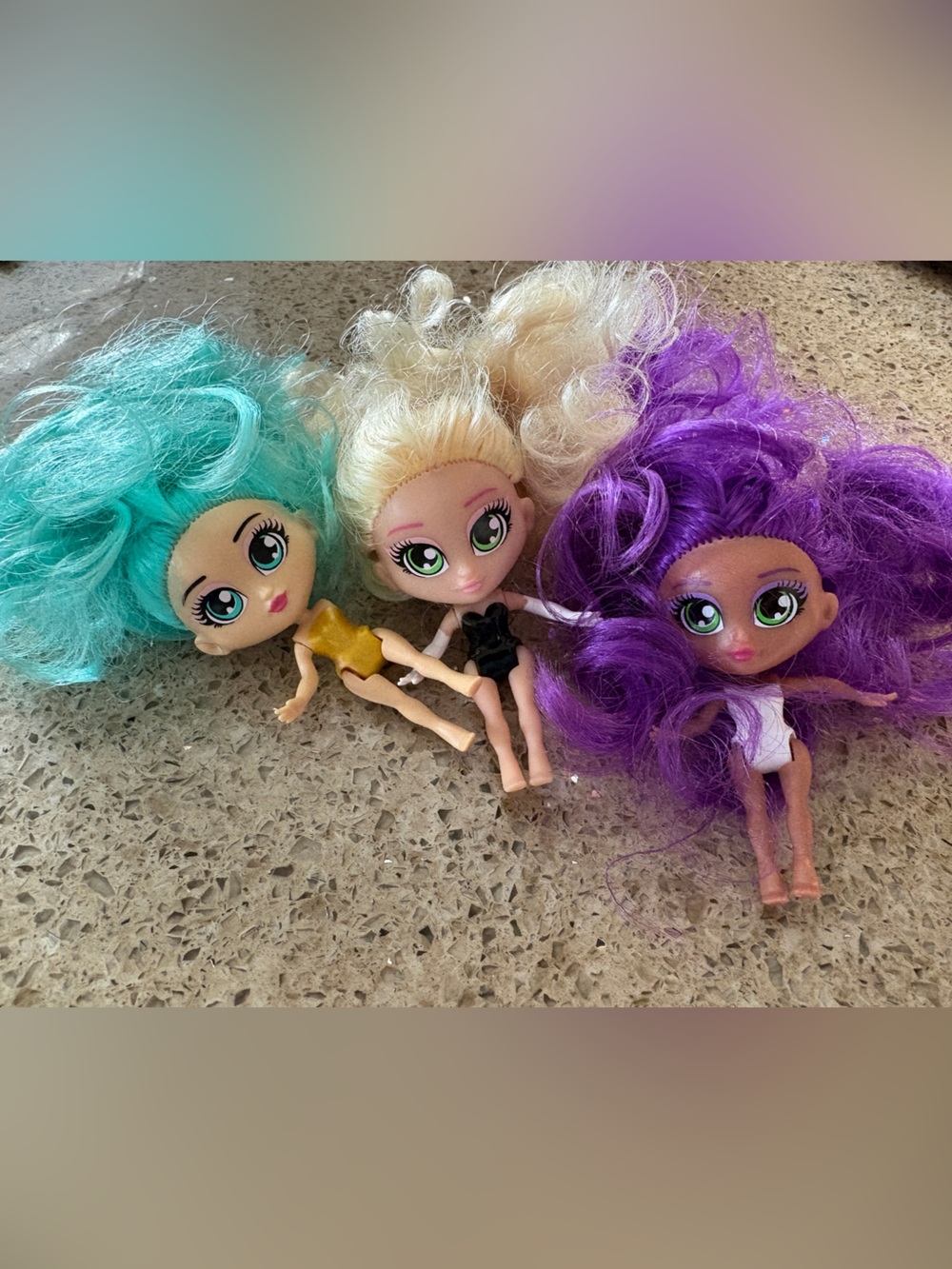 Boxy Girls Dolls - Purple, Teal, Blonde Options